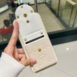 Louis vuitton mobile phone case cowhide compression card bag mobile phone case