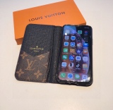 Louis Vuitton old flower stitching original leather case soft shell mobile phone case