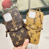 Louis Vuitton Old Flower Messing Card Package Mobile Phone Case