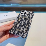 Dior embroidered fabric mobile phone case H buckle wrist phone case square buckle can be used as a bracket