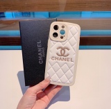 CHANEL mobile phone shell Flower camera hole flash powder logo all -inclusive mobile phone case