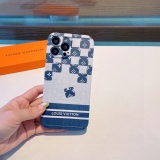 Louis Vuitton checked series straight side frame mobile phone case
