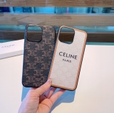 Celine retro old flower series two -in -one picked all -inclusive mobile phone case