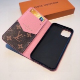 Louis Vuitton old flower stitching original leather case soft shell mobile phone case