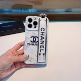 CHANEL wristband mobile phone case straight side side wave dot boxes, wristband mobile phone case