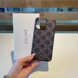 Celine retro old flower series two -in -one picked all -inclusive mobile phone case