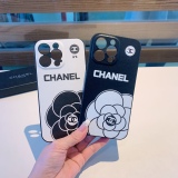 CHANEL Black and White Mountain Camellia Mobile Phone Case