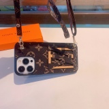 Louis vuitton plug -in card cross -body mobile phone case shoulder strap adjustable disassembly