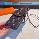 Louis Vuitton Old Flower Messing Card Package Mobile Phone Case