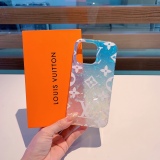 Louis Vuitton mobile phone case shell shell gradient glitter all -inclusive mobile phone case