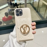 Louis vuitton mobile phone case cowhide compression card bag mobile phone case