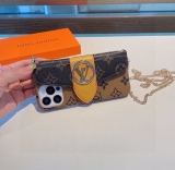 Louis Vuitton Crossbody mobile phone case hardware card bag mobile phone case with chain