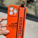 Hermès wristband mobile phone case straight side side ripples photo frame wristband mobile phone case
