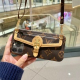 Louis Vuitton mobile phone case Daphne series three -pack mobile phone case button all -inclusive high -end hardware with rope can be inserted
