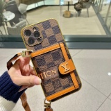Louis Vuitton Passy series card bag mobile phone case classic old flowers