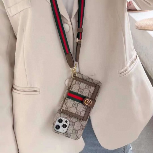 GUCCI coin purse series mobile phone case for sale of GUCCI webbing cardbag cardbag mobile phone case