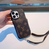 Louis Vuitton Old Flower Body Multifunctional Card Pack Mobile Phone Hold