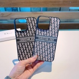 Dior two -in -one sticker leather phone case