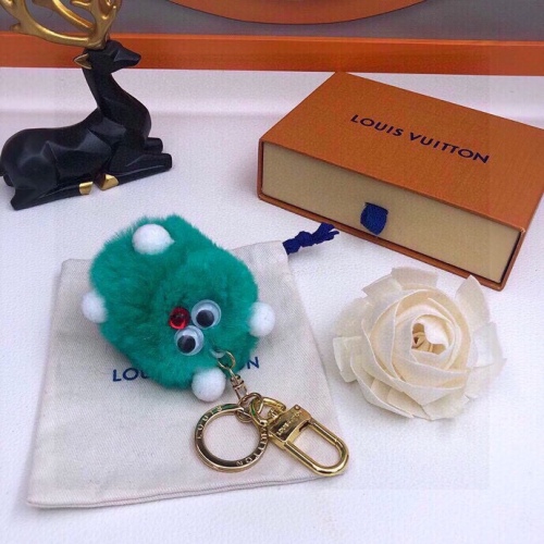 Louis Vuitton otter rabbit hair little monster pendant keychain