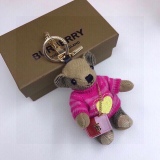 Burberry checkered cashmere Thomas Teddy love sweater, bags and keychain