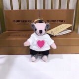 Burberry checkered cashmere Thomas Teddy dressing loving bag and keychain