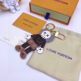 Louis Vuitton joint KAWS doll bag and keychain