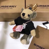 Burberry checked cashmere Thomas teddy TB sweater messenger bag and keychain