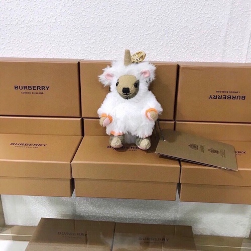 Burberry checked cashmere Thomas teddy unicorn kuan bag decoration and keychain