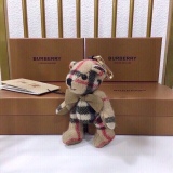 Burberry checked cashmere Thomas teddy bag decoration and keychain
