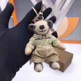 Burberry checked cashmere Thomas Teddy Angel bag decoration and keychain