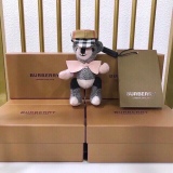 Burberry checked cashmere Thomas teddy hat, bag and keychain