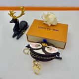 Louis vuitton love bird keychain and bag