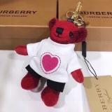 Burberry checkered cashmere Thomas Teddy dressing loving bag and keychain