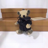 Burberry checked cashmere Thomas Teddy Wind clothes bag and keychain
