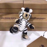 Burberry checked cashmere Thomas teddy zebra bag and keychain