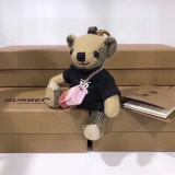 Burberry checked cashmere Thomas teddy TB sweater messenger bag and keychain