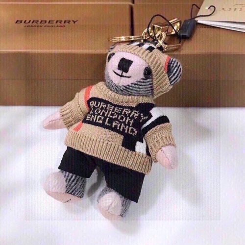 Burberry checked cashmere Thomas teddy sweater bag and keychain