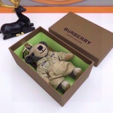 Burberry checked cashmere Thomas Teddy Angel bag decoration and keychain