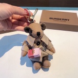 Burberry bear pendant, windbreaker bear teddy bear with messenger bag keychain pendant