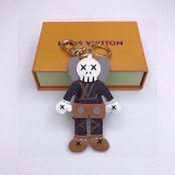 Louis Vuitton joint KAWS doll bag and keychain