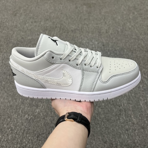 Air Jordan 1 Low With Grey Camo Swooshes Style:DC9036-100    /DD3234-100