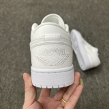 Air Jordan 1 Low Quilted Triple White Style:DB6480-100