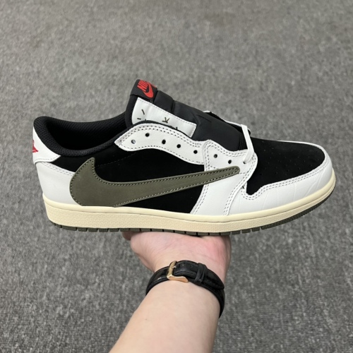 Travis Scott X Air Jordan 1 Low Medium Olive Style:DZ4137-106