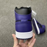 Air Jordan 1 Mid Purple Black Style:BQ6472-051