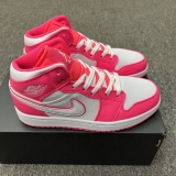 Air Jordan 1 Mid GS“Hyper Pink” Style:555112-611