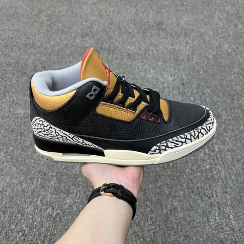 Air Jordan 3 Retro Black Gold Style:CK9246-067