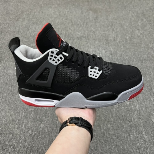 Air Jordan 4 RETRO  BRD  new black and red recoveryStyle:308497-060/408452-060
