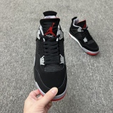 Air Jordan 4 RETRO  BRD  new black and red recoveryStyle:308497-060