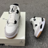 Nike SB X Air Jordan 4 RETRO White Gray Black Corporation AJ4Style:DR5415-100