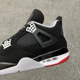 Air Jordan 4 RETRO  BRD  new black and red recoveryStyle:308497-060